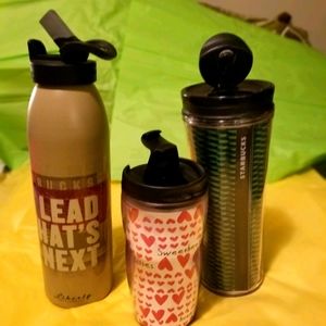 3 nice Starbucks tumblers